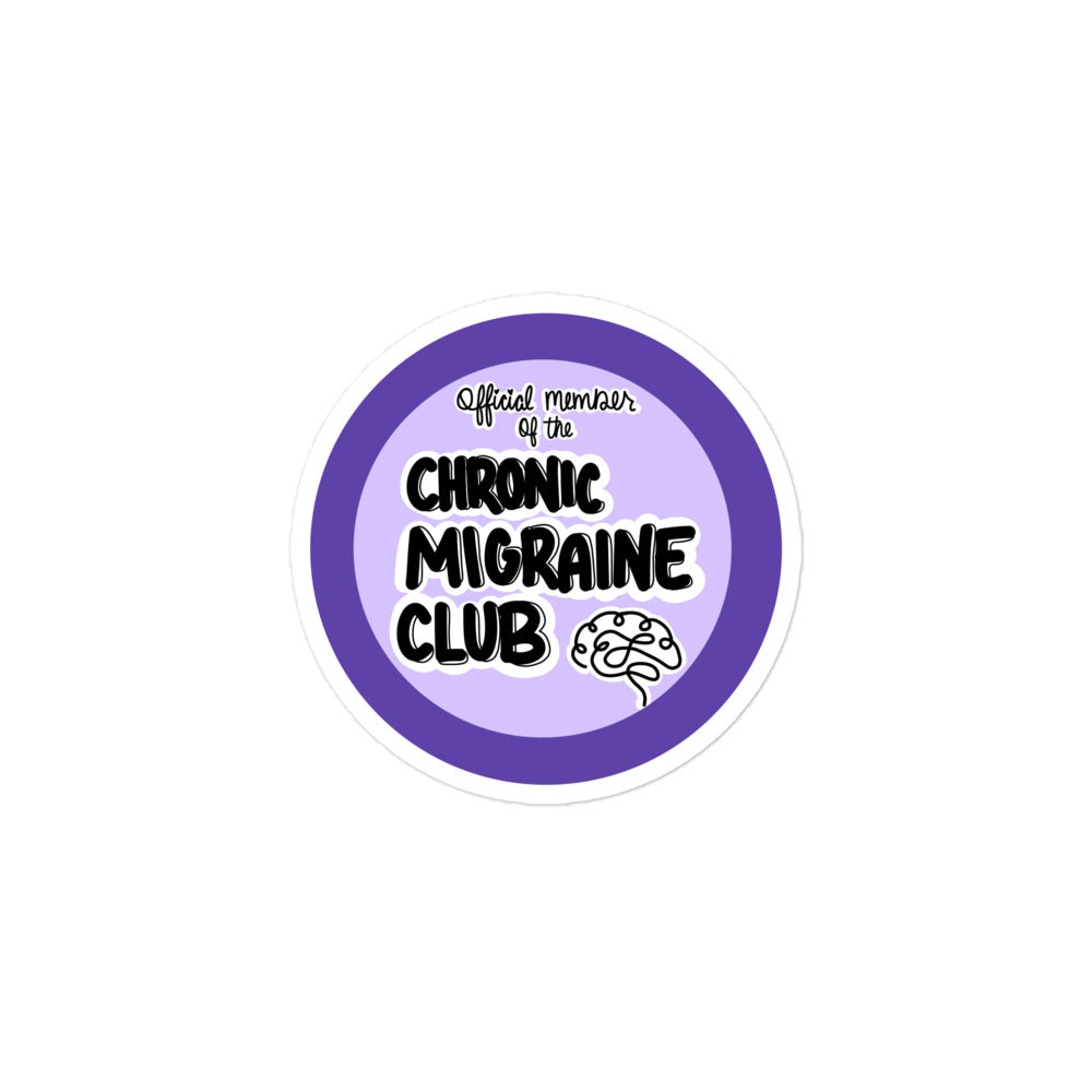 Chronic Migraine Club Sticker