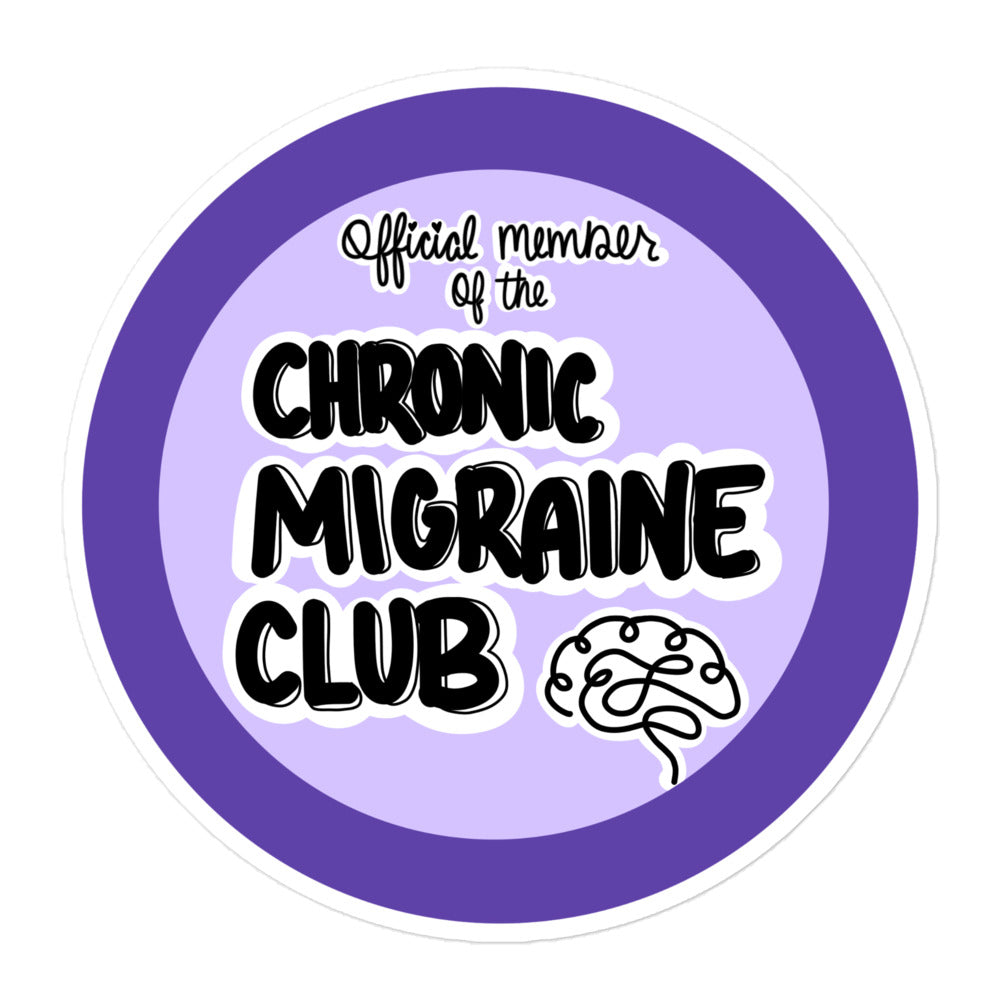 Chronic Migraine Club Sticker