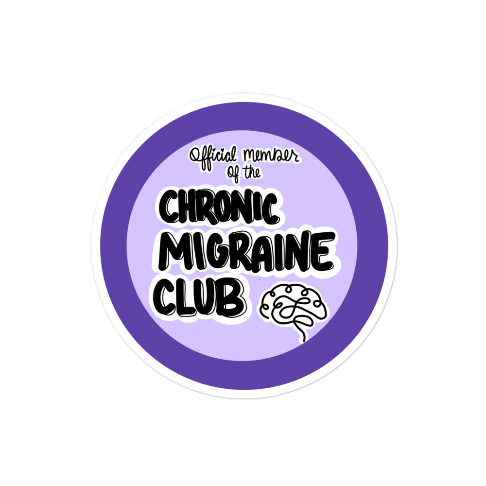 Chronic Migraine Club Sticker