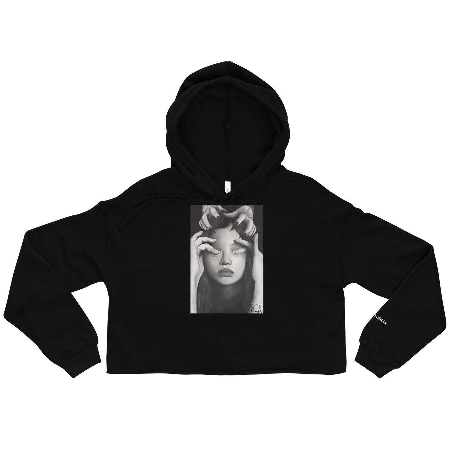 Invisible Demons Crop Hoodie