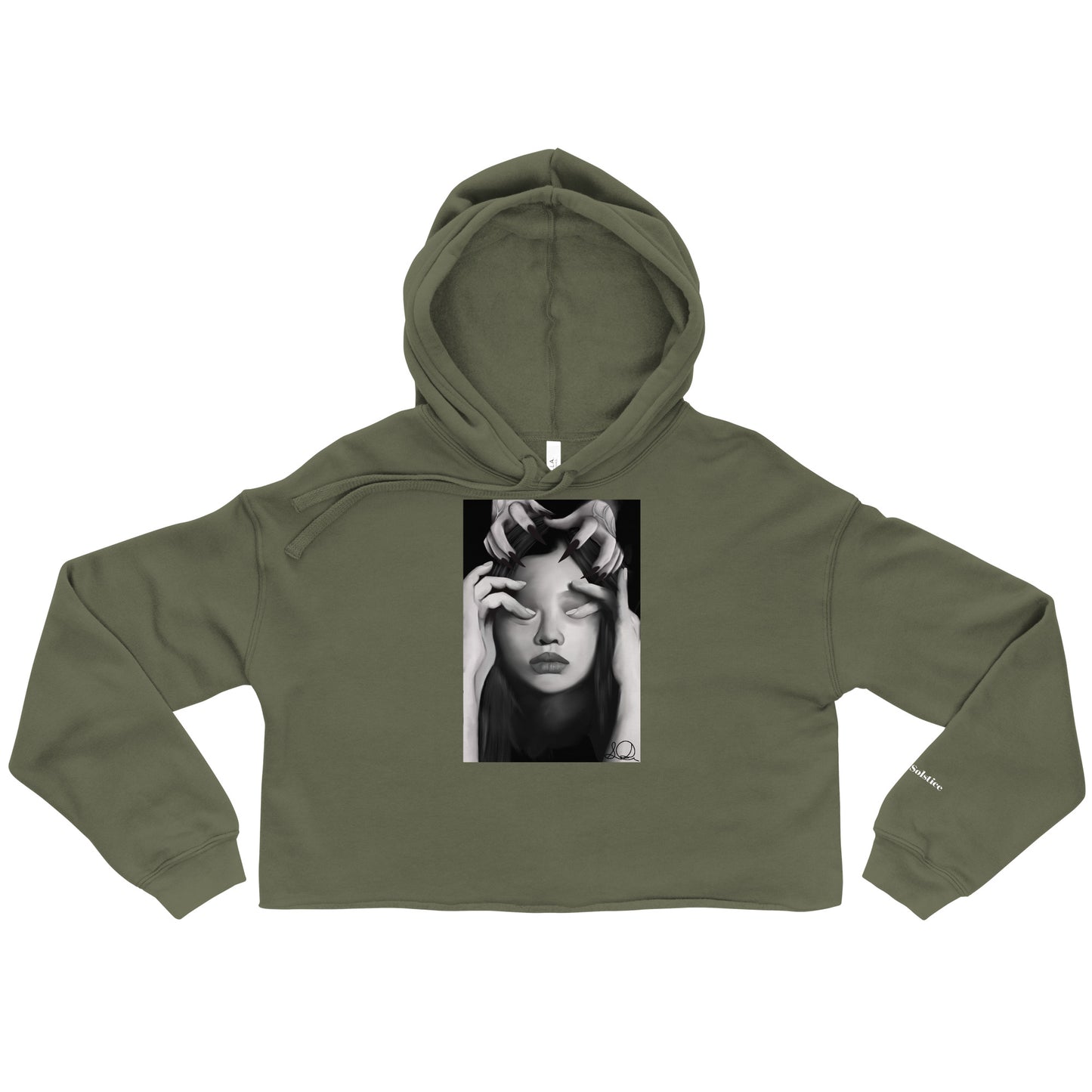 Invisible Demons Crop Hoodie