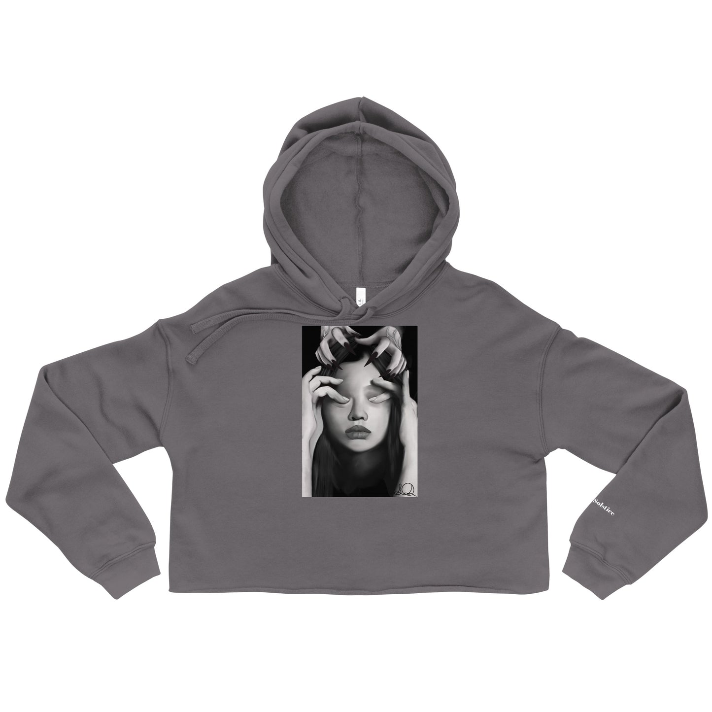 Invisible Demons Crop Hoodie